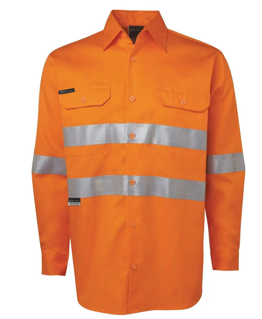 JB'S Hi-Vis Long Sleeve Work Shirt 6DNWL